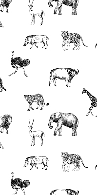 Tenda a rullo oscurante per finestra con stampa a tema animali