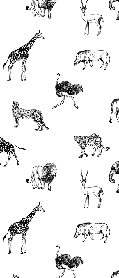 Tenda a rullo oscurante per finestra con stampa a tema animali