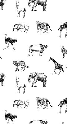 Tenda a rullo oscurante per finestra con stampa a tema animali