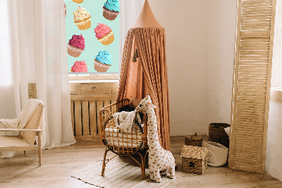 Tenda a rullo interna oscurante modello cupcakes
