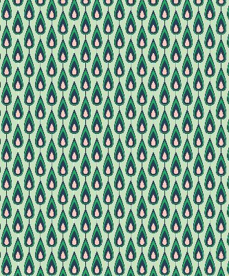 Tenda a rullo interna oscurante con motivo a tema avocado