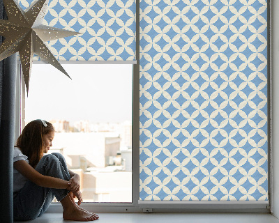Tenda a rullo oscurante per finestra con fantasia a stelle blu