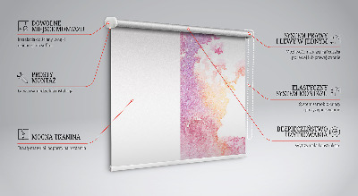 Tenda a rullo oscurante per finestra con stampa artistica a effetto schizzo di pittura