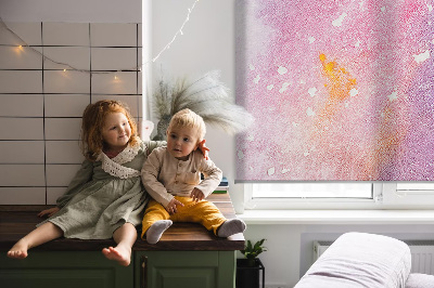 Tenda a rullo oscurante per finestra con stampa artistica a effetto schizzo di pittura