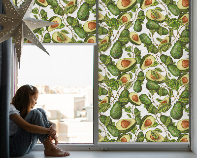 Tenda a rullo oscurante per finestra di colore avocado