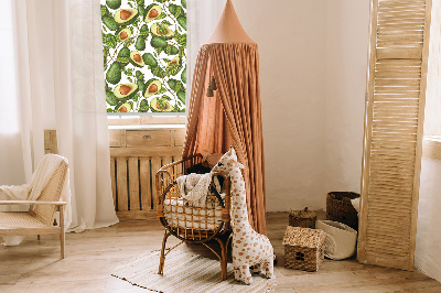 Tenda a rullo oscurante per finestra di colore avocado