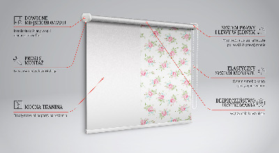 Tenda a rullo oscurante in tessuto modello Rose
