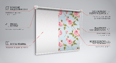 Tenda a rullo oscurante per finestra modello rose