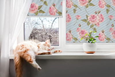 Tenda a rullo oscurante per finestra modello rose