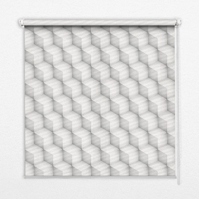Tenda a rullo oscurante per porta finestra modello cubi 3D