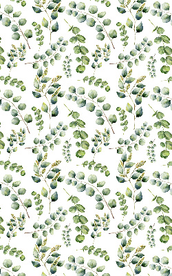 Tenda a rullo oscurante per finestra con fantasia a rami verdi