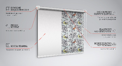 Tenda a rullo interna oscurante per mobili