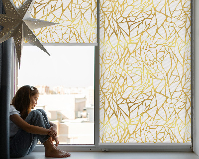 Tenda a rullo interna oscurante per finestra con motivo giallo