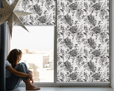 Tenda a rullo oscurante per porta finestra dal design Natura disegnata
