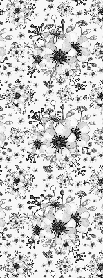 Tenda a rullo interna oscurante con motivo a fiori disegnati