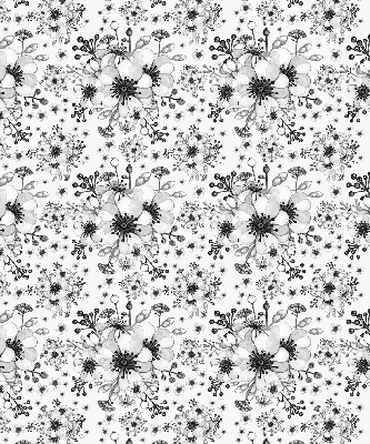 Tenda a rullo interna oscurante con motivo a fiori disegnati