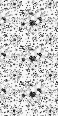 Tenda a rullo interna oscurante con motivo a fiori disegnati
