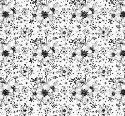 Tenda a rullo interna oscurante con motivo a fiori disegnati