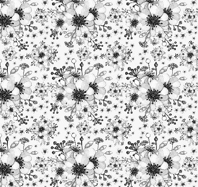 Tenda a rullo interna oscurante con motivo a fiori disegnati