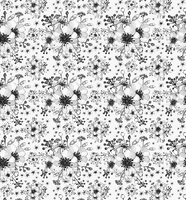 Tenda a rullo interna oscurante con motivo a fiori disegnati