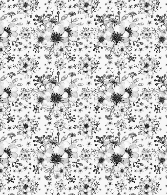 Tenda a rullo interna oscurante con motivo a fiori disegnati