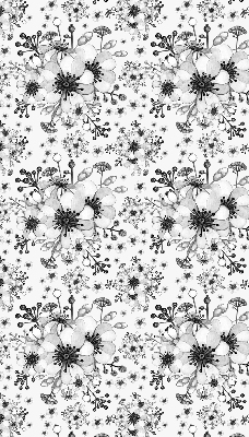 Tenda a rullo interna oscurante con motivo a fiori disegnati
