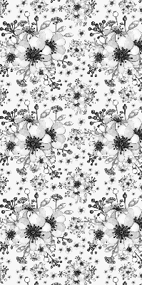 Tenda a rullo interna oscurante con motivo a fiori disegnati