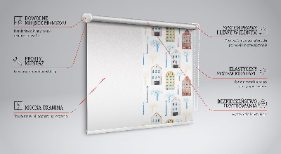 Tenda a rullo oscurante per porta finestra