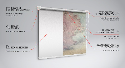 Tenda a rullo interna oscurante con fantasia cielo colorato