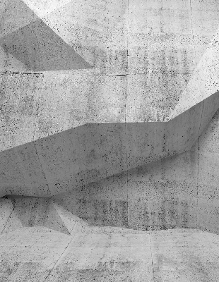 Tenda a rullo oscurante in tessuto con stampa effetto muro di pietra 3D