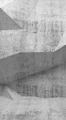Tenda a rullo oscurante in tessuto con stampa effetto muro di pietra 3D