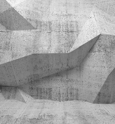 Tenda a rullo oscurante in tessuto con stampa effetto muro di pietra 3D