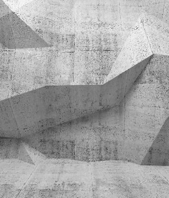 Tenda a rullo oscurante in tessuto con stampa effetto muro di pietra 3D