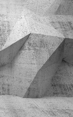 Tenda a rullo oscurante in tessuto con stampa effetto muro di pietra 3D