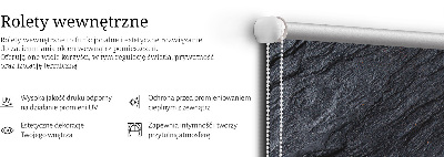 Tenda a rullo oscurante per porta finestra con texture nera
