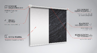 Tenda a rullo oscurante per porta finestra con texture nera