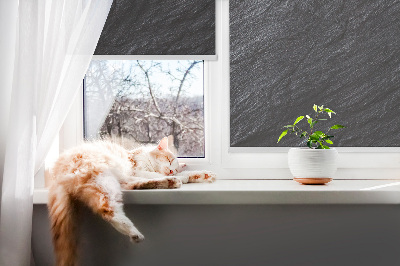 Tenda a rullo oscurante per porta finestra con texture nera
