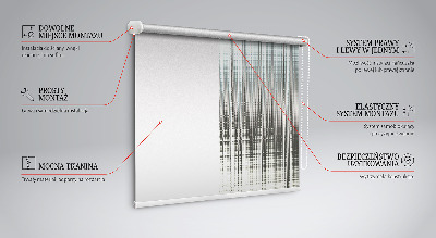 Tenda a rullo oscurante con motivo astrazione speculare