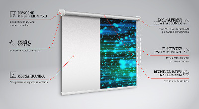 Tenda a rullo interna per finestra oscurante nel colore blu grandine
