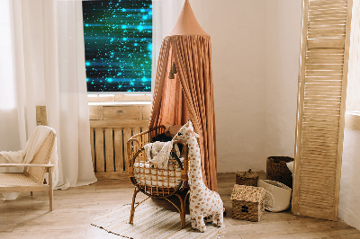 Tenda a rullo interna per finestra oscurante nel colore blu grandine