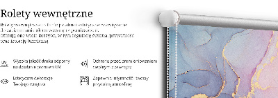 Tenda a rullo interna oscurante in marmo blu