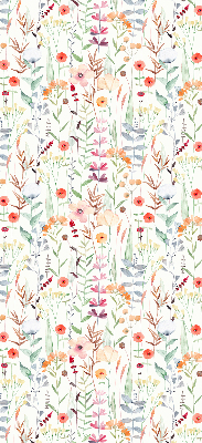 Tenda a rullo interna oscurante con fantasia a fiori colorati