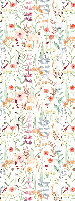 Tenda a rullo interna oscurante con fantasia a fiori colorati