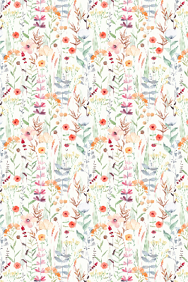 Tenda a rullo interna oscurante con fantasia a fiori colorati