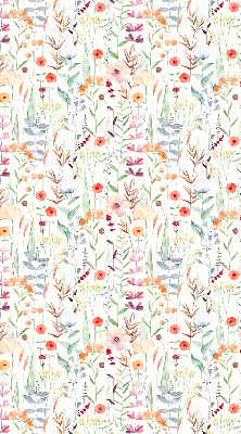 Tenda a rullo interna oscurante con fantasia a fiori colorati
