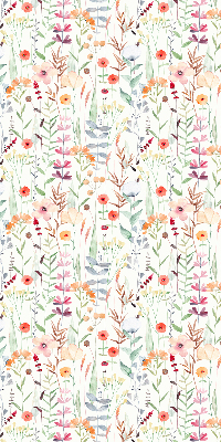 Tenda a rullo interna oscurante con fantasia a fiori colorati