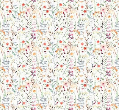 Tenda a rullo interna oscurante con fantasia a fiori colorati