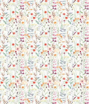 Tenda a rullo interna oscurante con fantasia a fiori colorati