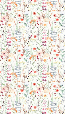 Tenda a rullo interna oscurante con fantasia a fiori colorati