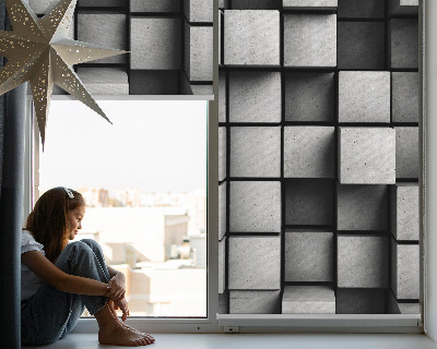 Tenda a rullo interna oscurante modello cubi di pietra
